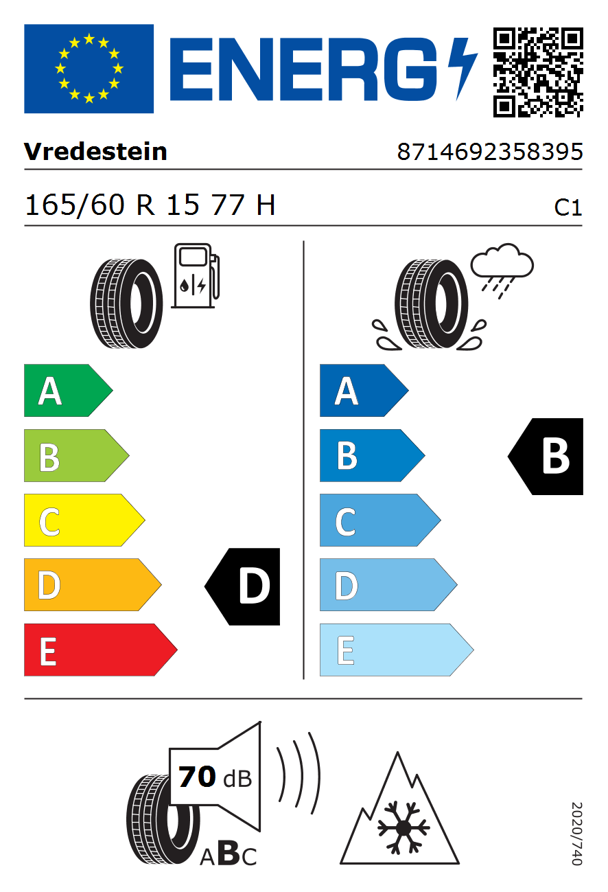 Vredestein Quatrac 165/60 R15 77H Ganzjahresreifen