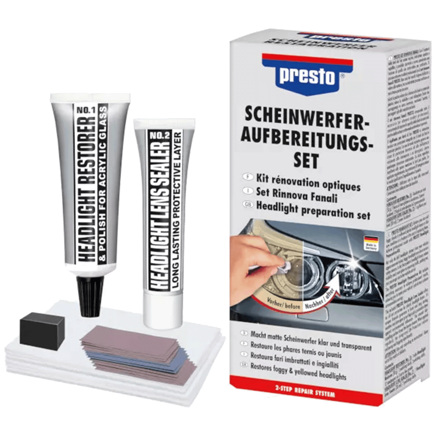 Presto Scheinwerfer-Aufbereitungs-Set